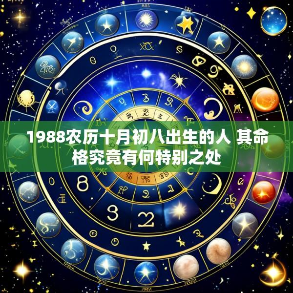 1988农历十月初八出生的人 其命格究竟有何特别之处