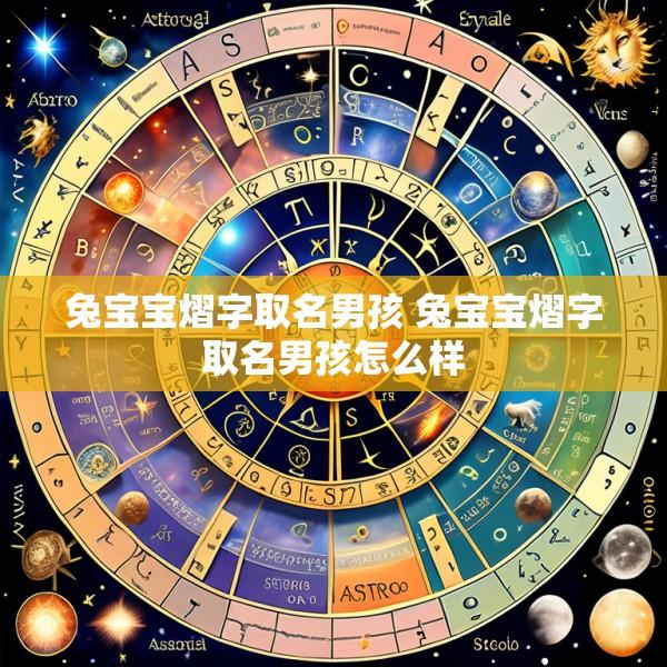 兔宝宝熠字取名男孩 兔宝宝熠字取名男孩怎么样