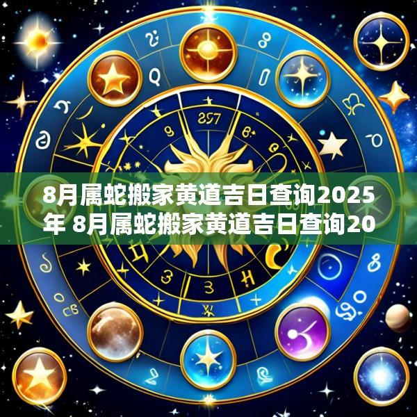 8月属蛇搬家黄道吉日查询2025年 8月属蛇搬家黄道吉日查询2025年结婚
