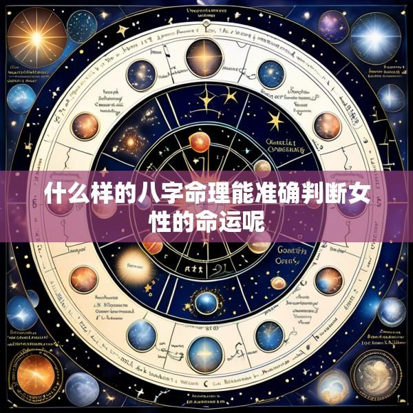 什么样的八字命理能准确判断女性的命运呢