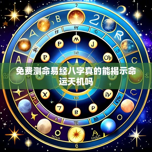 免费测命易经八字真的能揭示命运天机吗