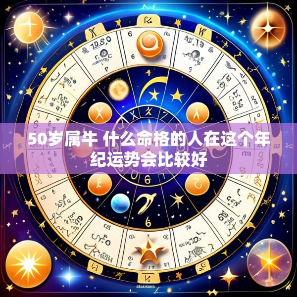 50岁属牛 什么命格的人在这个年纪运势会比较好