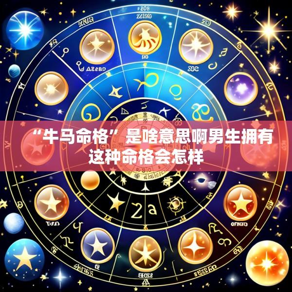 “牛马命格”是啥意思啊男生拥有这种命格会怎样