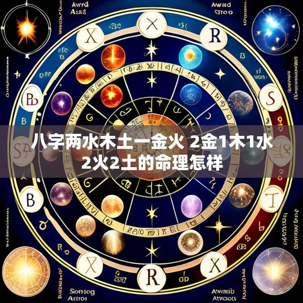 八字两水木土一金火 2金1木1水2火2土的命理怎样