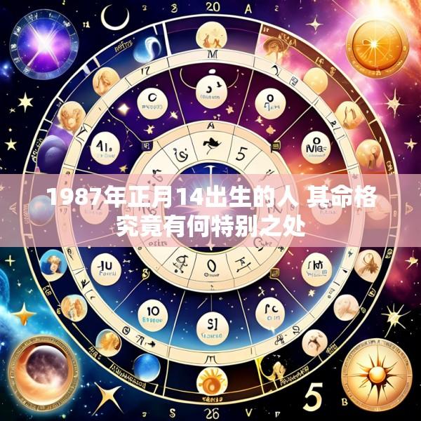 1987年正月14出生的人 其命格究竟有何特别之处