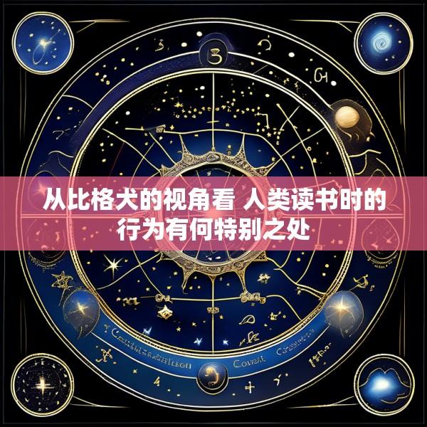 从比格犬的视角看 人类读书时的行为有何特别之处