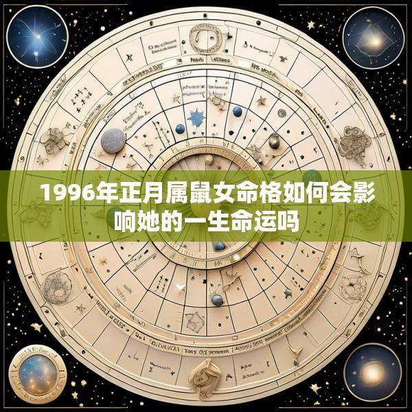 1996年正月属鼠女命格如何会影响她的一生命运吗