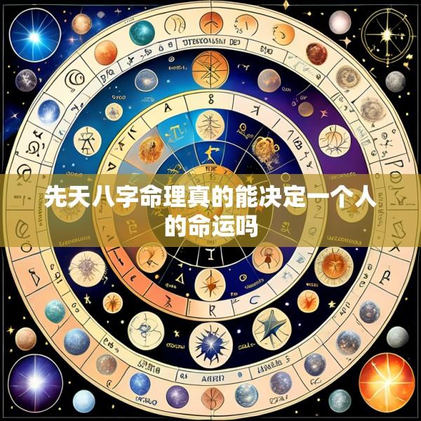 先天八字命理真的能决定一个人的命运吗