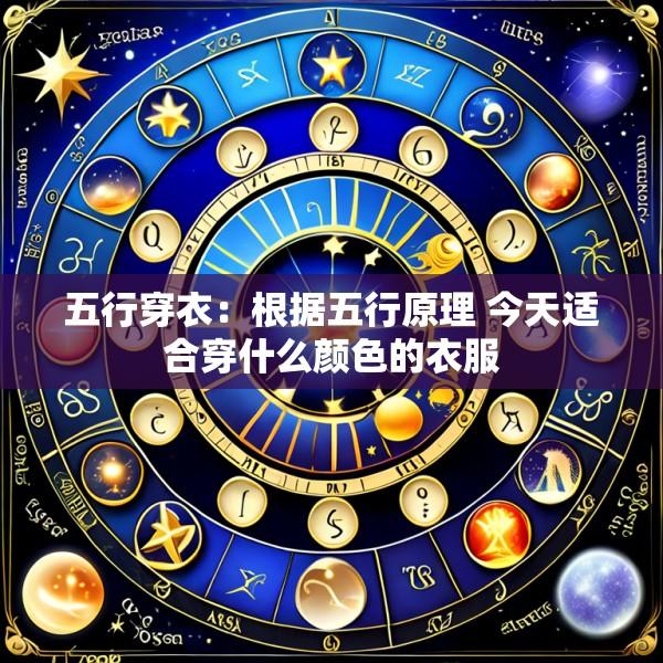 五行穿衣：根据五行原理 今天适合穿什么颜色的衣服