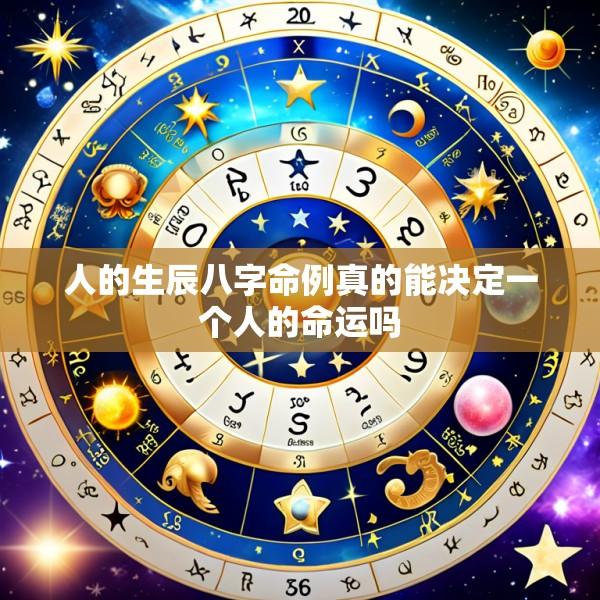 人的生辰八字命例真的能决定一个人的命运吗