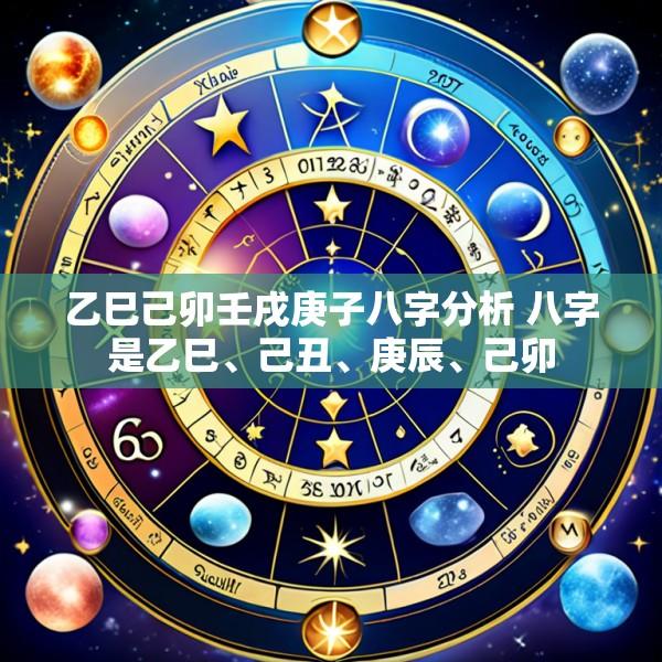 乙巳己卯壬戌庚子八字分析 八字是乙巳、己丑、庚辰、己卯
