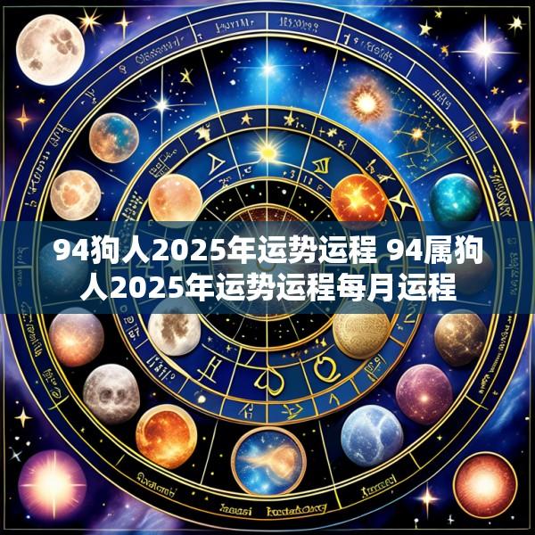 94狗人2025年运势运程 94属狗人2025年运势运程每月运程