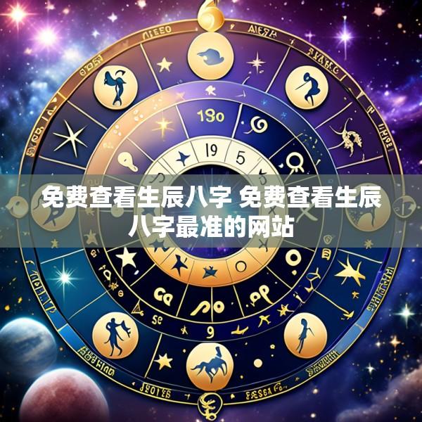 免费查看生辰八字 免费查看生辰八字最准的网站