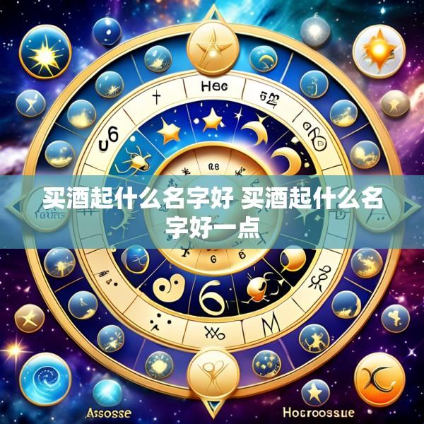 买酒起什么名字好 买酒起什么名字好一点