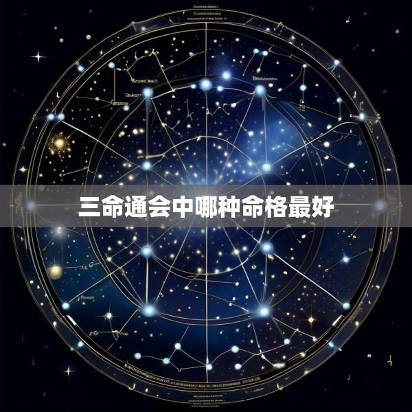 三命通会中哪种命格最好