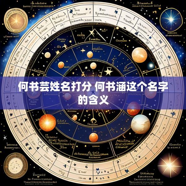 何书芸姓名打分 何书涵这个名字的含义