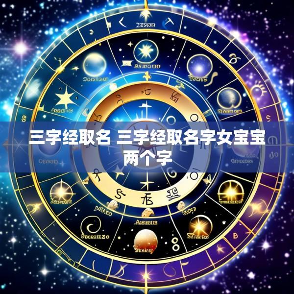 三字经取名 三字经取名字女宝宝两个字