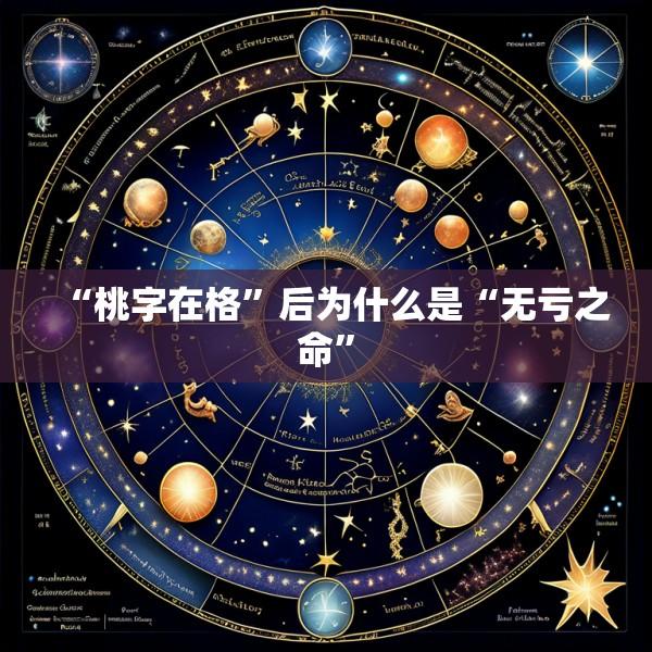 “桃字在格”后为什么是“无亏之命”