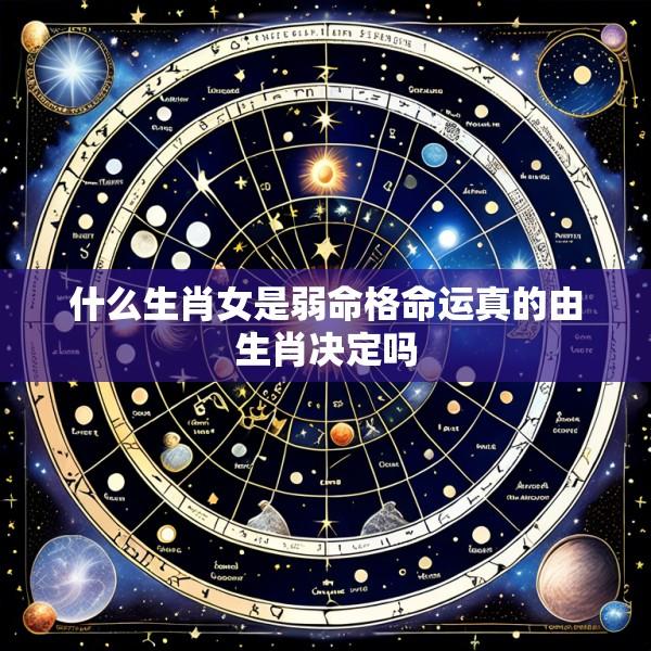 什么生肖女是弱命格命运真的由生肖决定吗