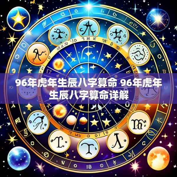 96年虎年生辰八字算命 96年虎年生辰八字算命详解