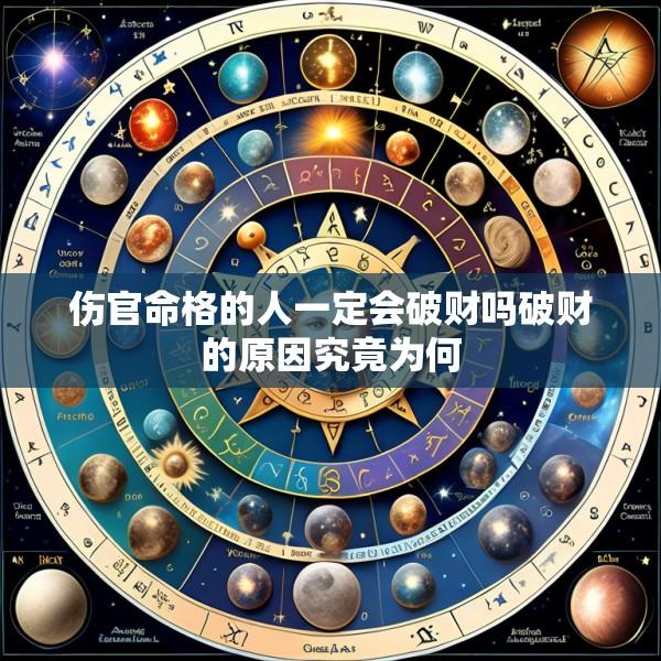 伤官命格的人一定会破财吗破财的原因究竟为何