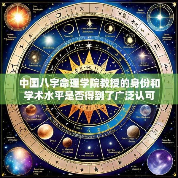 中国八字命理学院教授的身份和学术水平是否得到了广泛认可