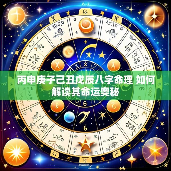 丙申庚子己丑戊辰八字命理 如何解读其命运奥秘
