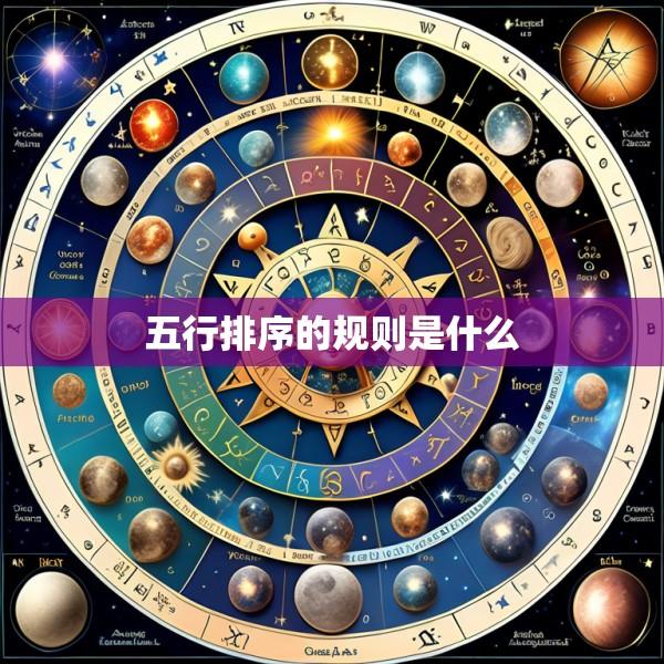 五行排序的规则是什么