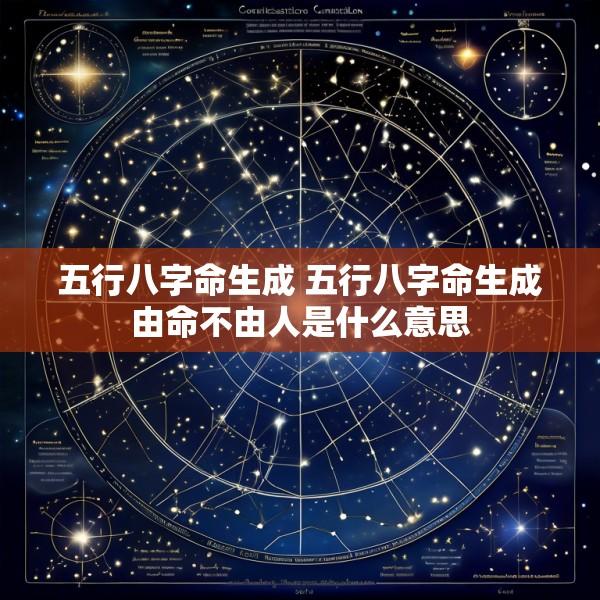 五行八字命生成 五行八字命生成由命不由人是什么意思