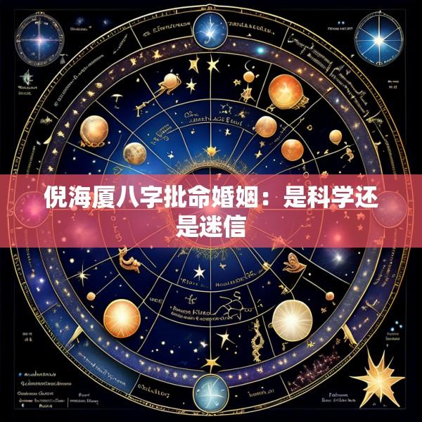倪海厦八字批命婚姻：是科学还是迷信