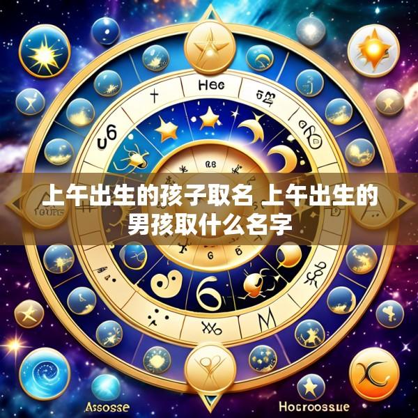 上午出生的孩子取名 上午出生的男孩取什么名字