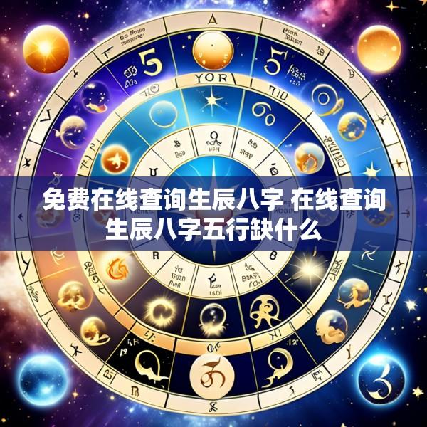 免费在线查询生辰八字 在线查询生辰八字五行缺什么