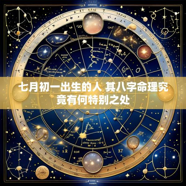 七月初一出生的人 其八字命理究竟有何特别之处