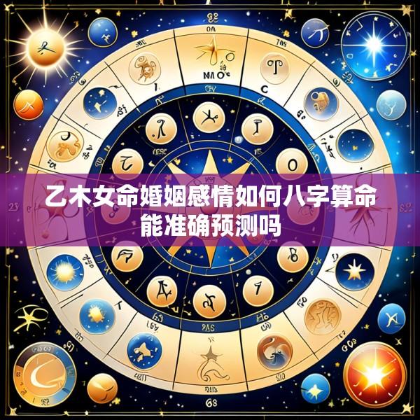 乙木女命婚姻感情如何八字算命能准确预测吗