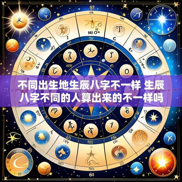 不同出生地生辰八字不一样 生辰八字不同的人算出来的不一样吗
