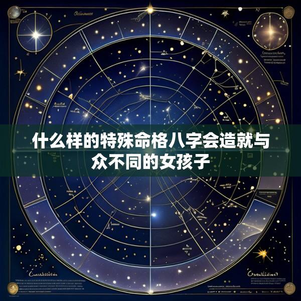 什么样的特殊命格八字会造就与众不同的女孩子