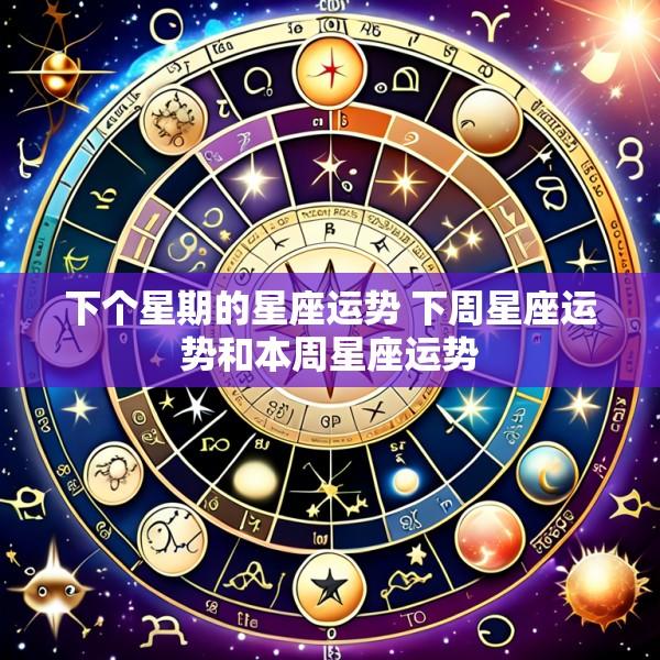 下个星期的星座运势 下周星座运势和本周星座运势