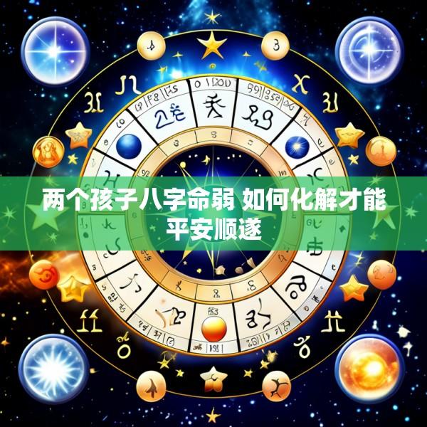 两个孩子八字命弱 如何化解才能平安顺遂