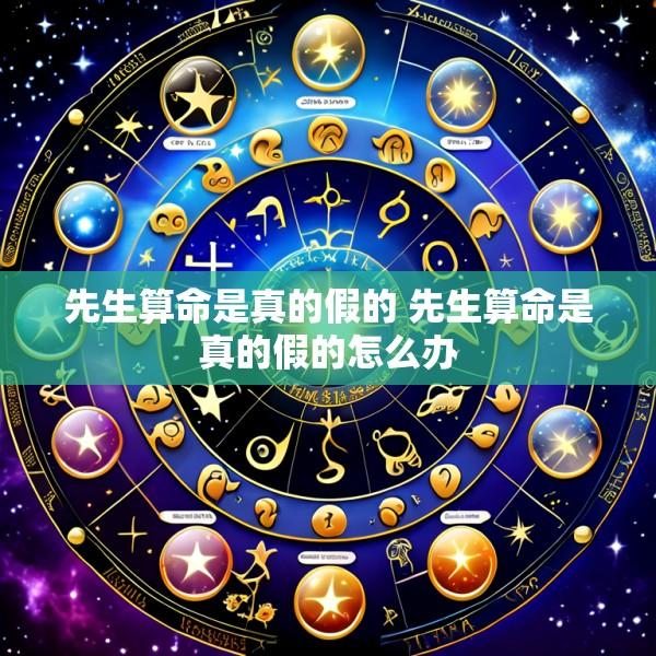 先生算命是真的假的 先生算命是真的假的怎么办