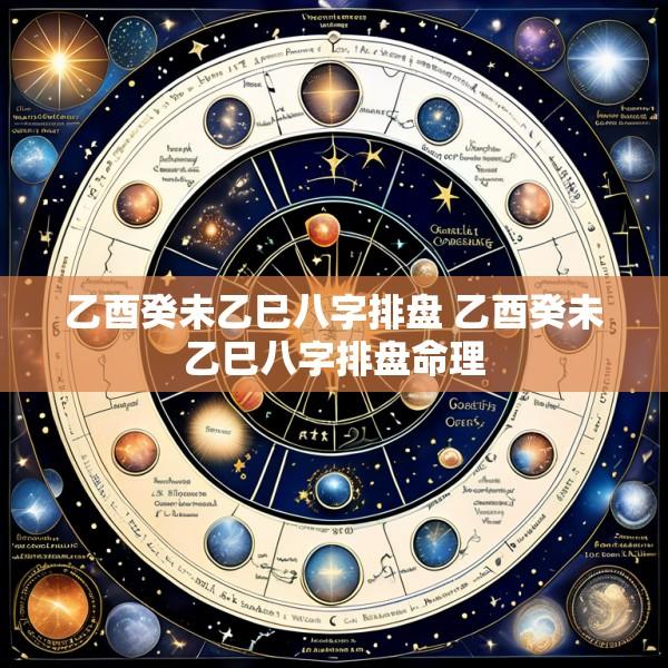 乙酉癸未乙巳八字排盘 乙酉癸未乙巳八字排盘命理
