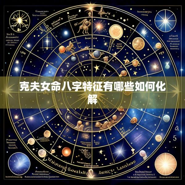 克夫女命八字特征有哪些如何化解