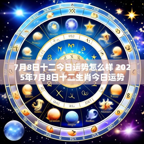 7月8日十二今日运势怎么样 2025年7月8日十二生肖今日运势
