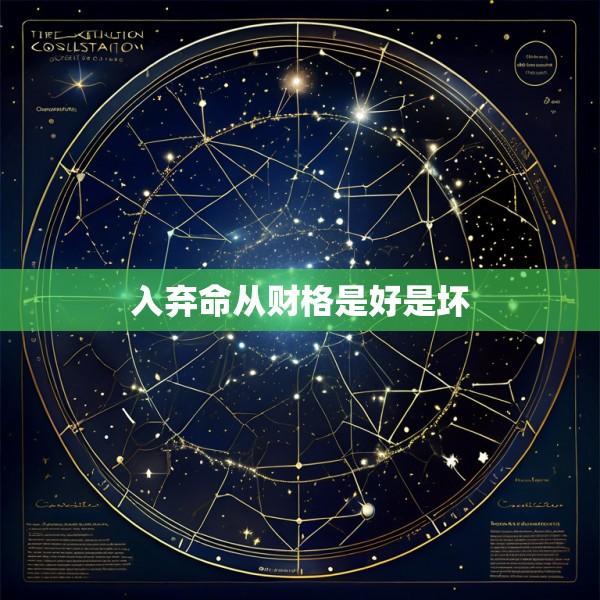入弃命从财格是好是坏