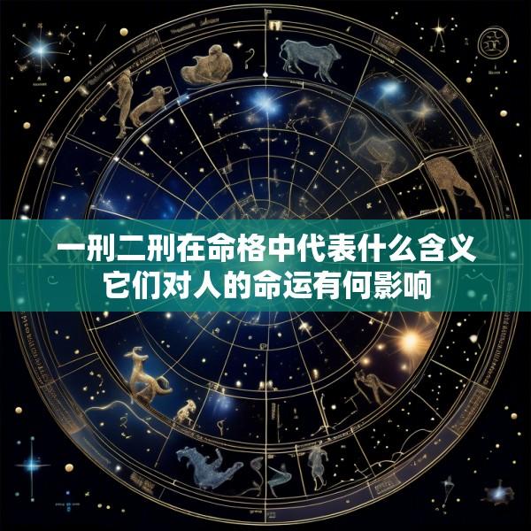 一刑二刑在命格中代表什么含义它们对人的命运有何影响