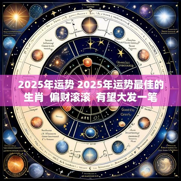 2025年运势 2025年运势最佳的生肖  偏财滚滚  有望大发一笔