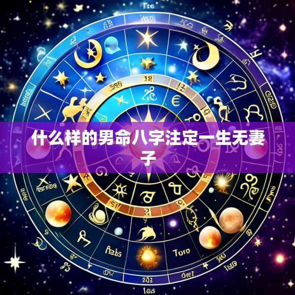 什么样的男命八字注定一生无妻子