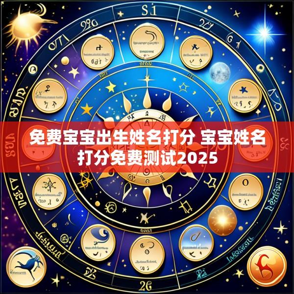 免费宝宝出生姓名打分 宝宝姓名打分免费测试2025