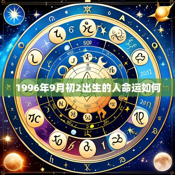 1996年9月初2出生的人命运如何