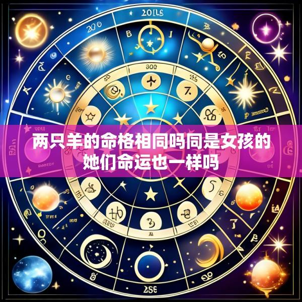 两只羊的命格相同吗同是女孩的她们命运也一样吗