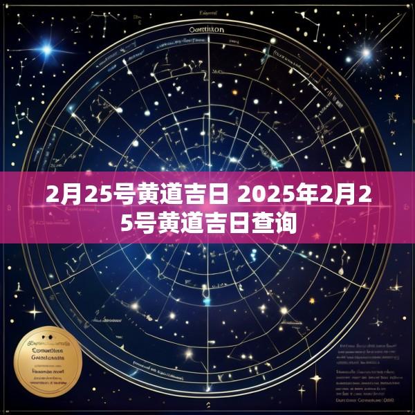 2月25号黄道吉日 2025年2月25号黄道吉日查询